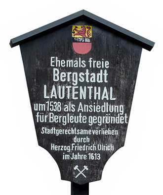 Stadtschild Bergstadt Lautenthal