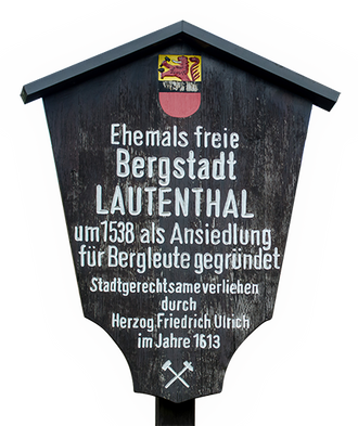 Stadtschild Bergstadt Lautenthal