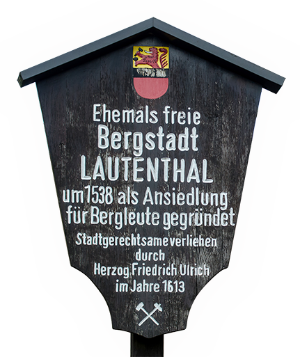 Stadtschild Bergstadt Lautenthal